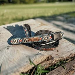 image-Designer's Whimsical Charm Handmade Dog Collar for Medium Breeds