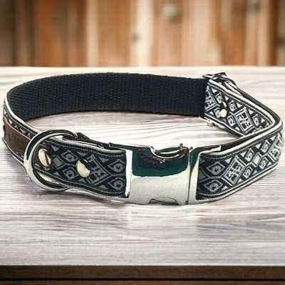 image-Regal Paws Cotton Dog Collar: Personalised Pup Elegance
