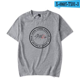 image-Stray Kids Korean Version Unisex Short Sleeve T Shirt Pink Factory Direct