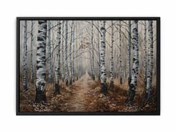 image-Birch Grey Tree Knife Canvas Artwork