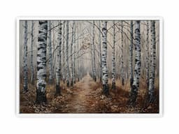 image-Birch Grey Tree Knife Canvas Artwork