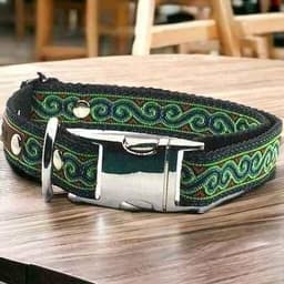 image-Personalised Cotton Dog Collar for Medium Breeds
