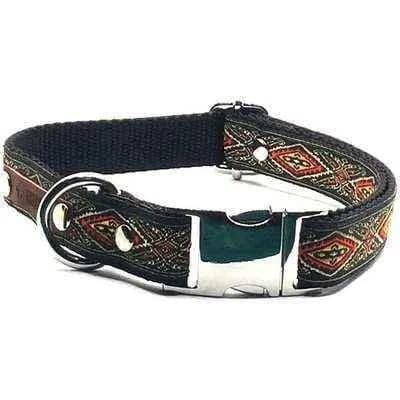 image-Personalised Embossed Cotton Dog Collar