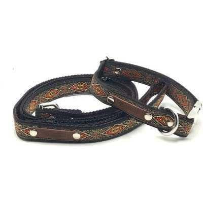 image-Personalised Embossed Cotton Dog Collar