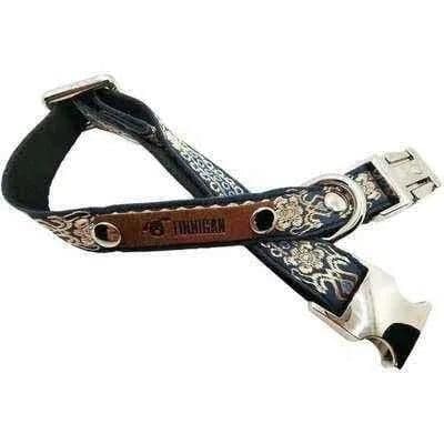 image-"Personalised Hand Made Chic Cotton Collar for Small Breeds"