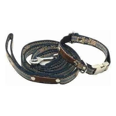 image-"Personalised Hand Made Chic Cotton Collar for Small Breeds"