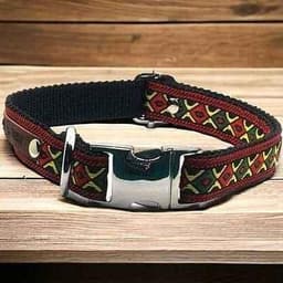 image-Enchanted Elegance Designer Handmade Cotton Dog Collar
