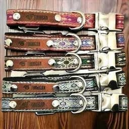 image-Finnigan Small Dog Collar: Personalised Engraving & Designer Fabrics