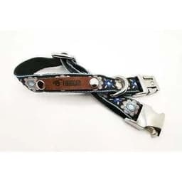 image-Finnigan Small Dog Collar: Personalised Engraving & Designer Fabrics