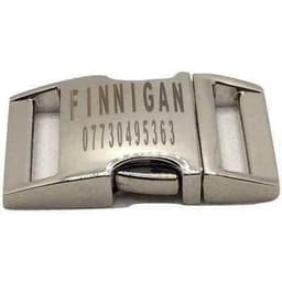 image-Finnigan Small Dog Collar: Personalised Engraving & Designer Fabrics