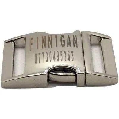 image-Finnigan Small Dog Collar: Personalised Engraving & Designer Fabrics