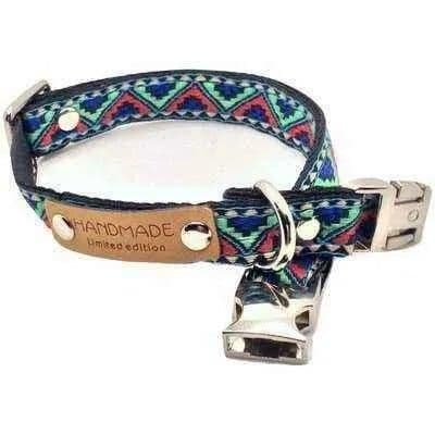 image-Finnigan Small Dog Collar: Personalised Engraving & Designer Fabrics