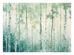 image-White Birch Tree Canvas painting