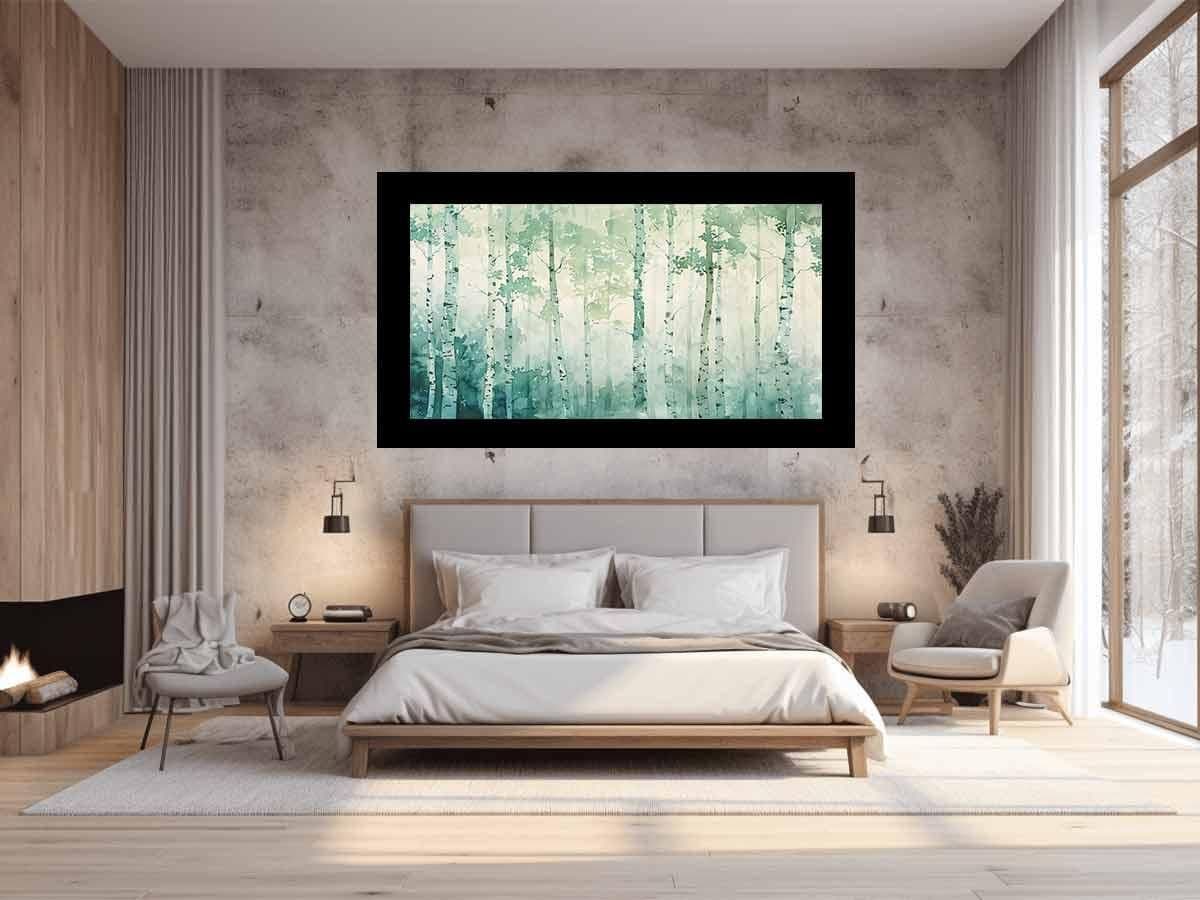 image-White Birch Tree Canvas painting