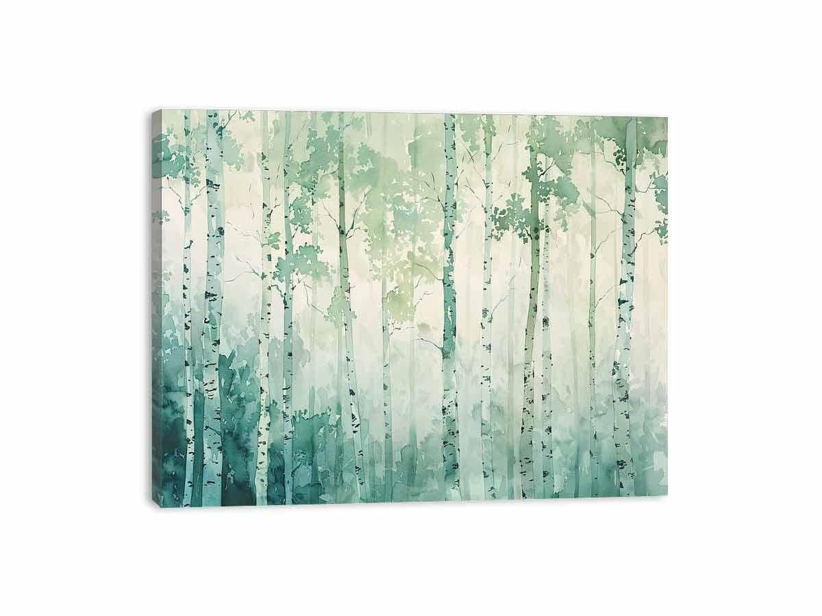 image-White Birch Tree Canvas painting