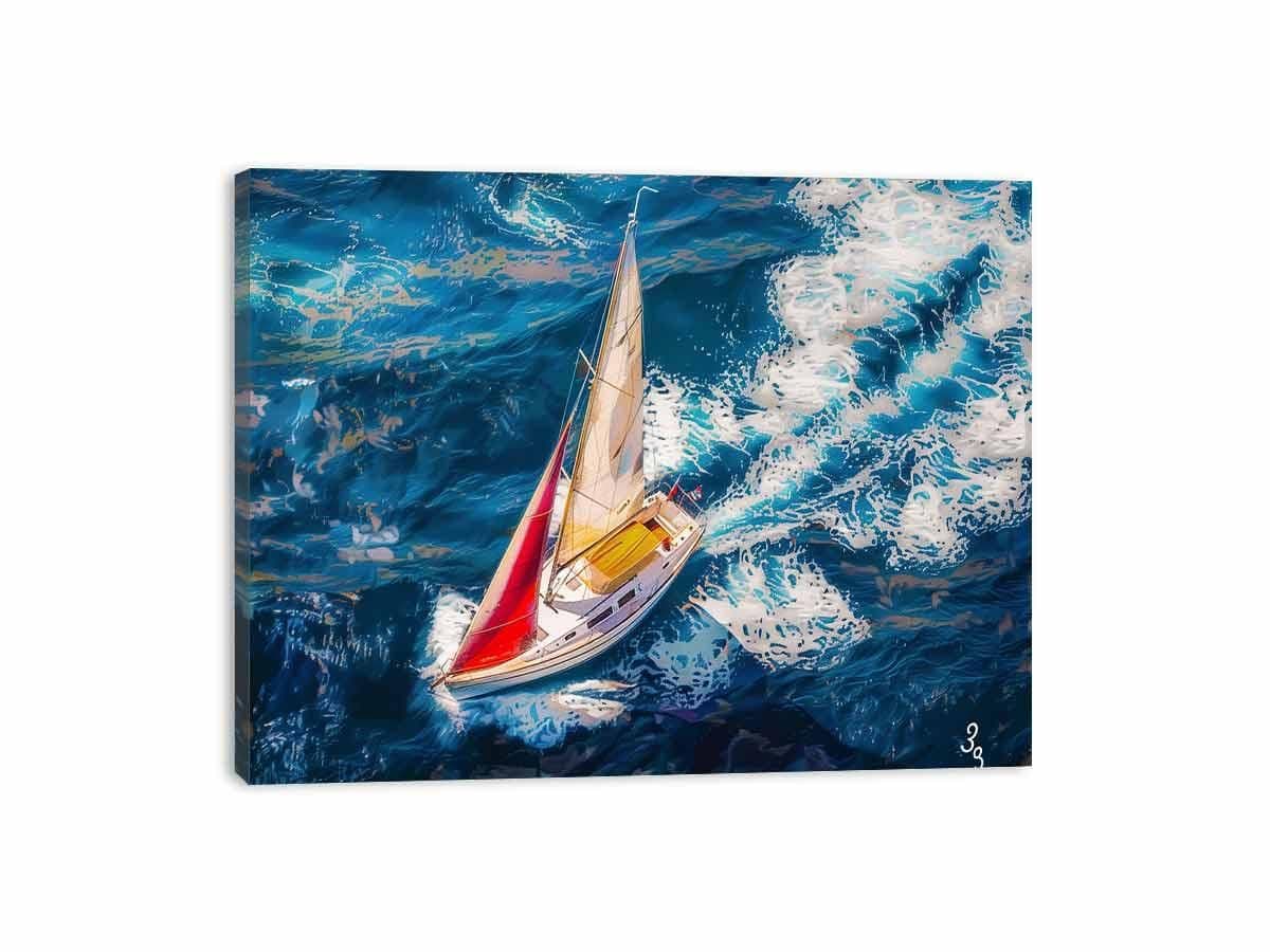image-Boat Painting for Living room