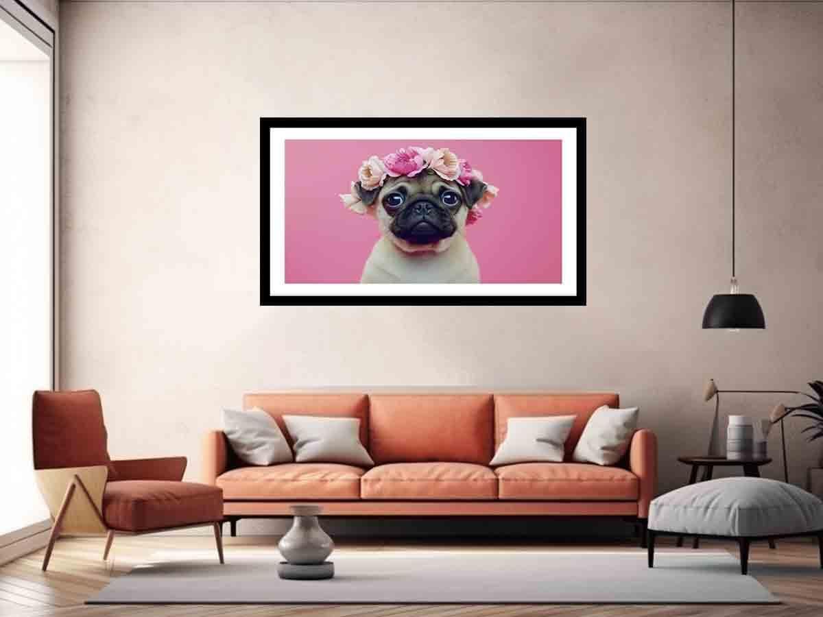 image-Pug Dog Framed Print