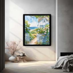 image-Beach House Canvas Painitng