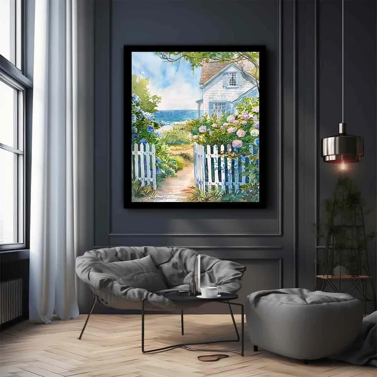 image-Beach House Canvas Painitng