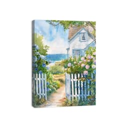 image-Beach House Canvas Painitng