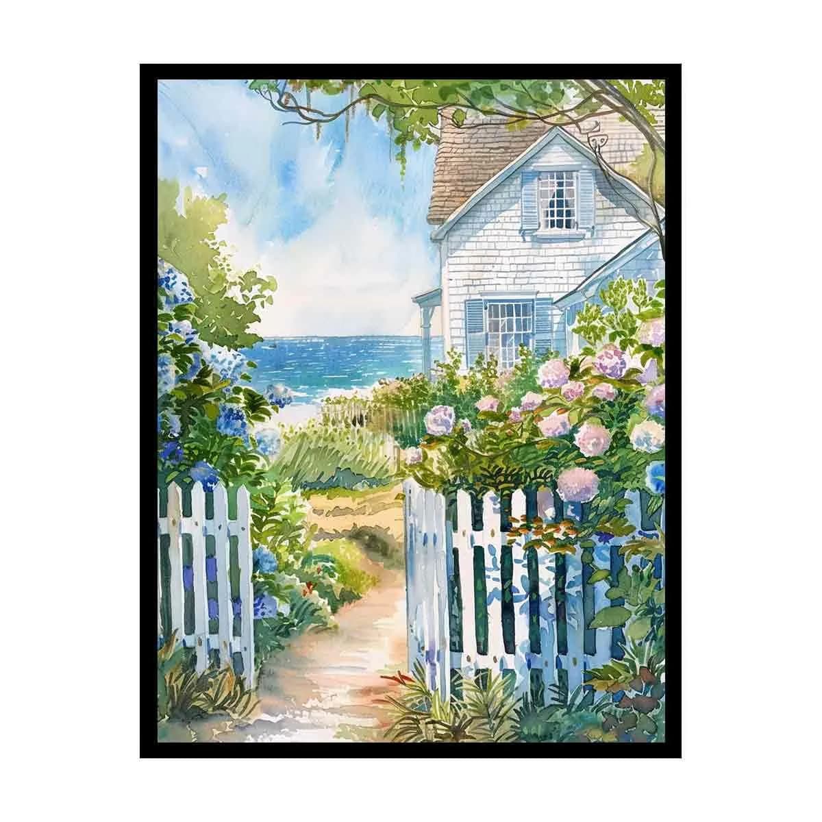 image-Beach House Canvas Painitng
