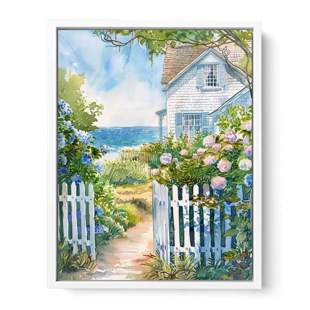 image-Beach House Canvas Painitng