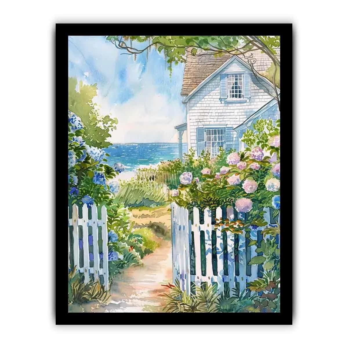 image-Beach House Canvas Painitng