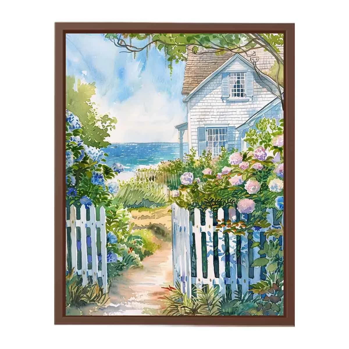 image-Beach House Canvas Painitng