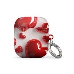 image-Red Hearts Case for AirPods