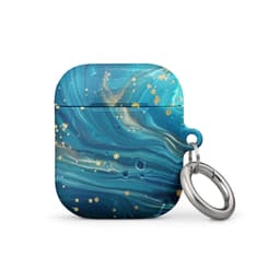 image-Turquoise Swirl Case for AirPods
