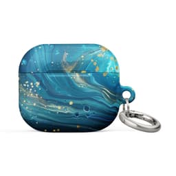 image-Turquoise Swirl Case for AirPods