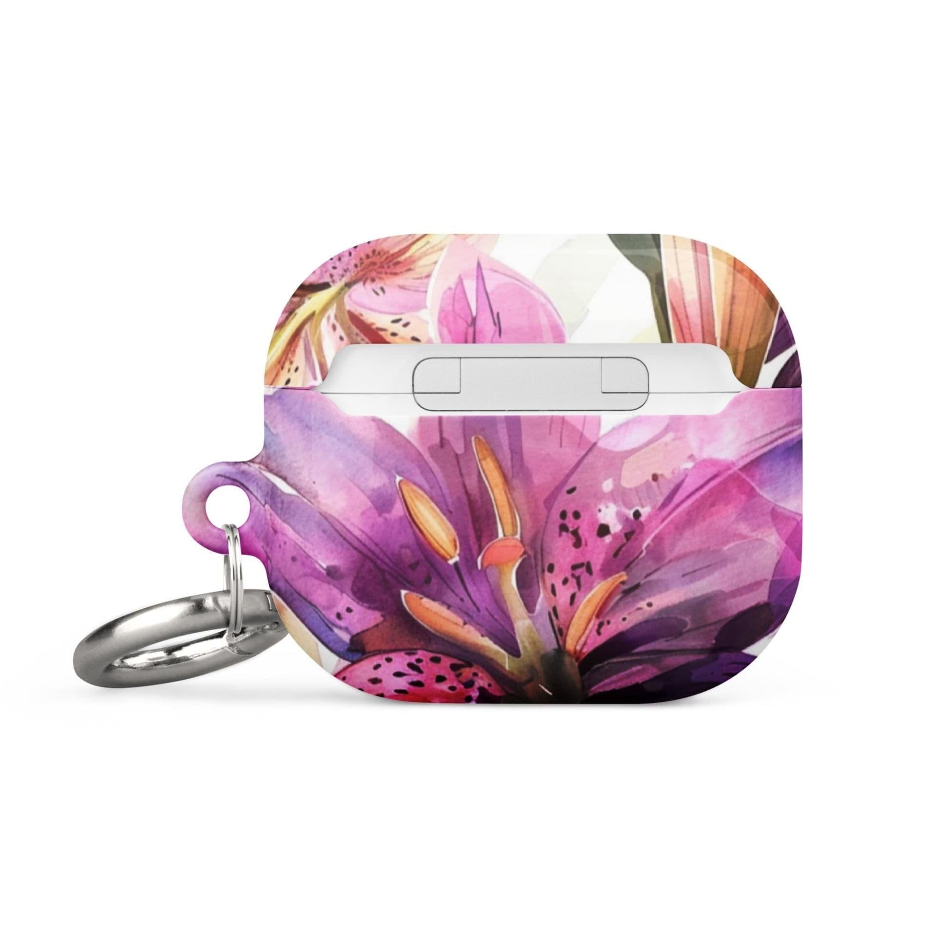 image-Watercolor Lily Case for AirPods