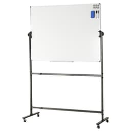 image-VEVOR Rolling Magnetic Whiteboard, Double-sided Mobile Whiteboard 48x36 Inches, Adjustable Height Dry Erase Board with Wheels, 1 Magnetic Erase & 3 Dry Erase Markers & Movable Tray for Office School