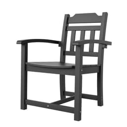 image-VEVOR 7 Pieces Patio Dining Set, Outdoor Rectangle Furniture Table and Chairs Set, All Weather Garden Furniture Table Sets, HIPS Patio Conversation Set, For Lawn, Deck, Backyard, Poolside, Black