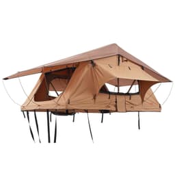 image-VEVOR Rooftop Tent Hard Shell, Naturnest Rooftop Tent Hardshell for 2-3 Person, Folding Hard Shell Roof Top Tent with Telescopic Ladder Mattress PVC Cover Bag, Waterproof for Jeep SUV Van Pickup Truck