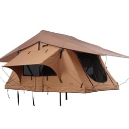 image-VEVOR Rooftop Tent Hard Shell, Naturnest Rooftop Tent Hardshell for 2-3 Person, Folding Hard Shell Roof Top Tent with Telescopic Ladder Mattress PVC Cover Bag, Waterproof for Jeep SUV Van Pickup Truck