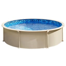 image-VEVOR 18-ft Round Above Ground Pool Liner, Unibead Pool Liners, Standard Gauge, 52inch Wall Height, Designed for Steel Sided Above-Ground Swimming Pools
