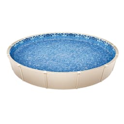 image-VEVOR 18-ft Round Above Ground Pool Liner, Unibead Pool Liners, Standard Gauge, 52inch Wall Height, Designed for Steel Sided Above-Ground Swimming Pools