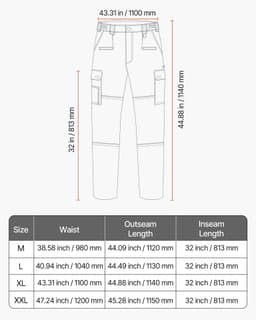 image-VEVOR FR Pants for Men, 9 oz 100% Cotton, Flame-Resistant Cargo Pants with Multi-Pockets and Elastic Waist, Reinforced Tear-proof Stitching, Ideal for Welding Work and Casual Wear, XL Size, Gray