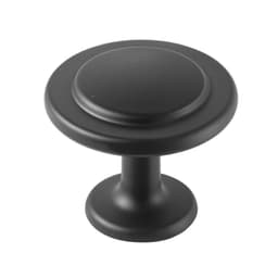 image-VEVOR Cabinet Knobs, 30 Pack, 1.22 Inch Black Zinc Alloy Drawer Pulls & Door Handles, Mushroom Kitchen Solid Knobs Dresser Handles, Cupboard Hardware with Screws for Bathroom Closet Cabinets Drawers