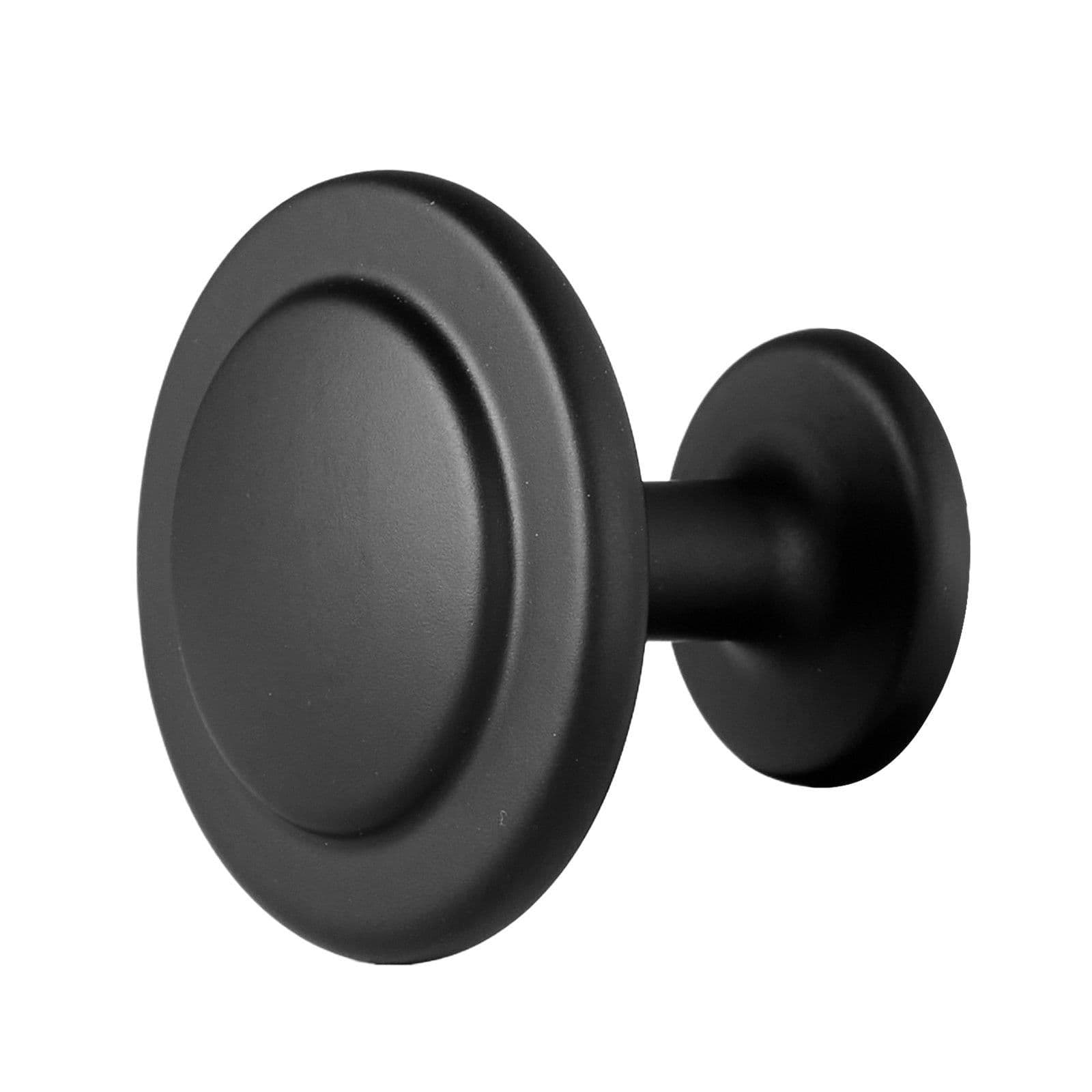 image-VEVOR Cabinet Knobs, 30 Pack, 1.22 Inch Black Zinc Alloy Drawer Pulls & Door Handles, Mushroom Kitchen Solid Knobs Dresser Handles, Cupboard Hardware with Screws for Bathroom Closet Cabinets Drawers