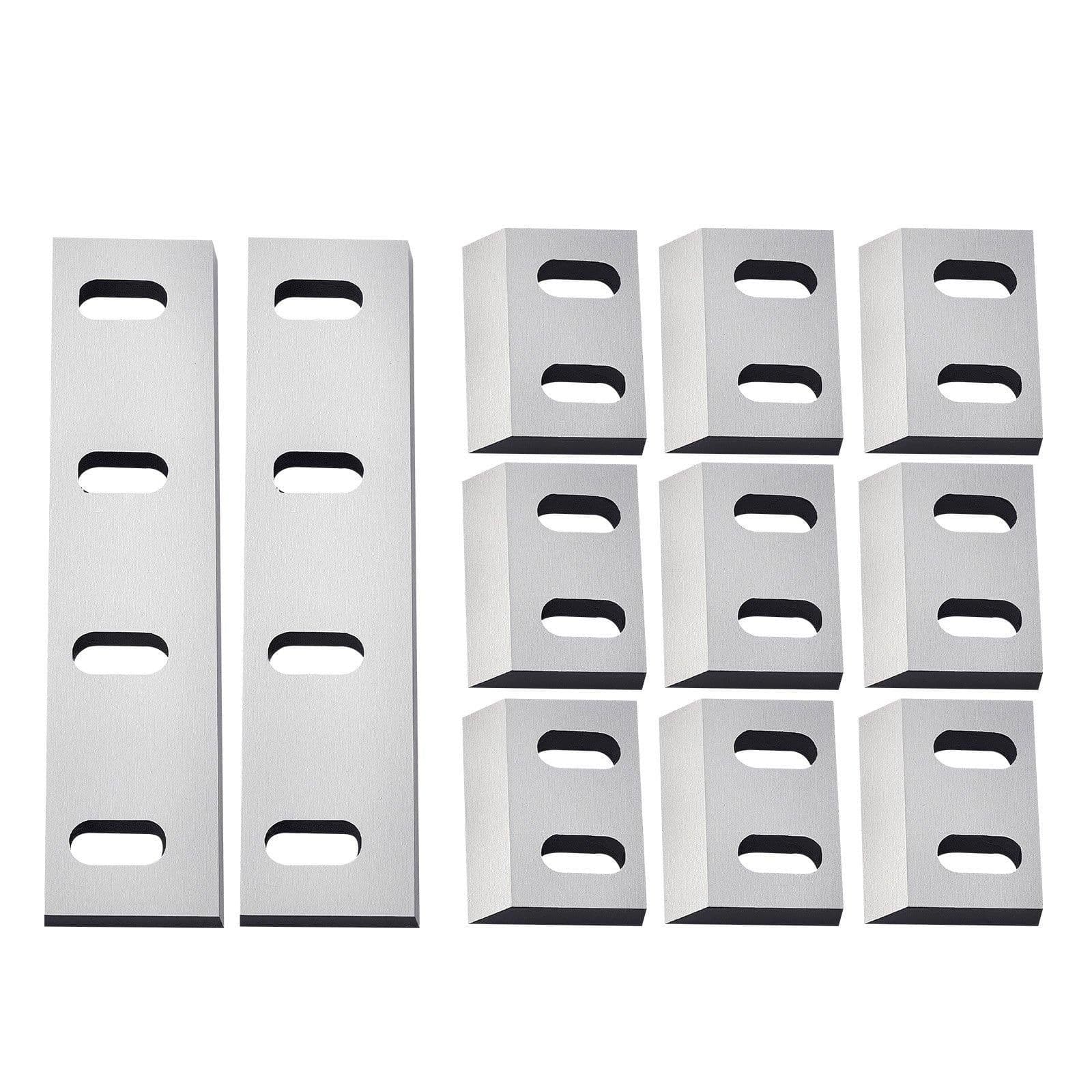 image-VEVOR Shredder Blades, Alloy Steel Shredder Machine Blade Kit with 9 Rotating and 2 Fixed Blades, High-Hardness SKD-11 Blade, Compatible with Model 300 Plastic Grinder, for ABS, PP, PVC & Nylon