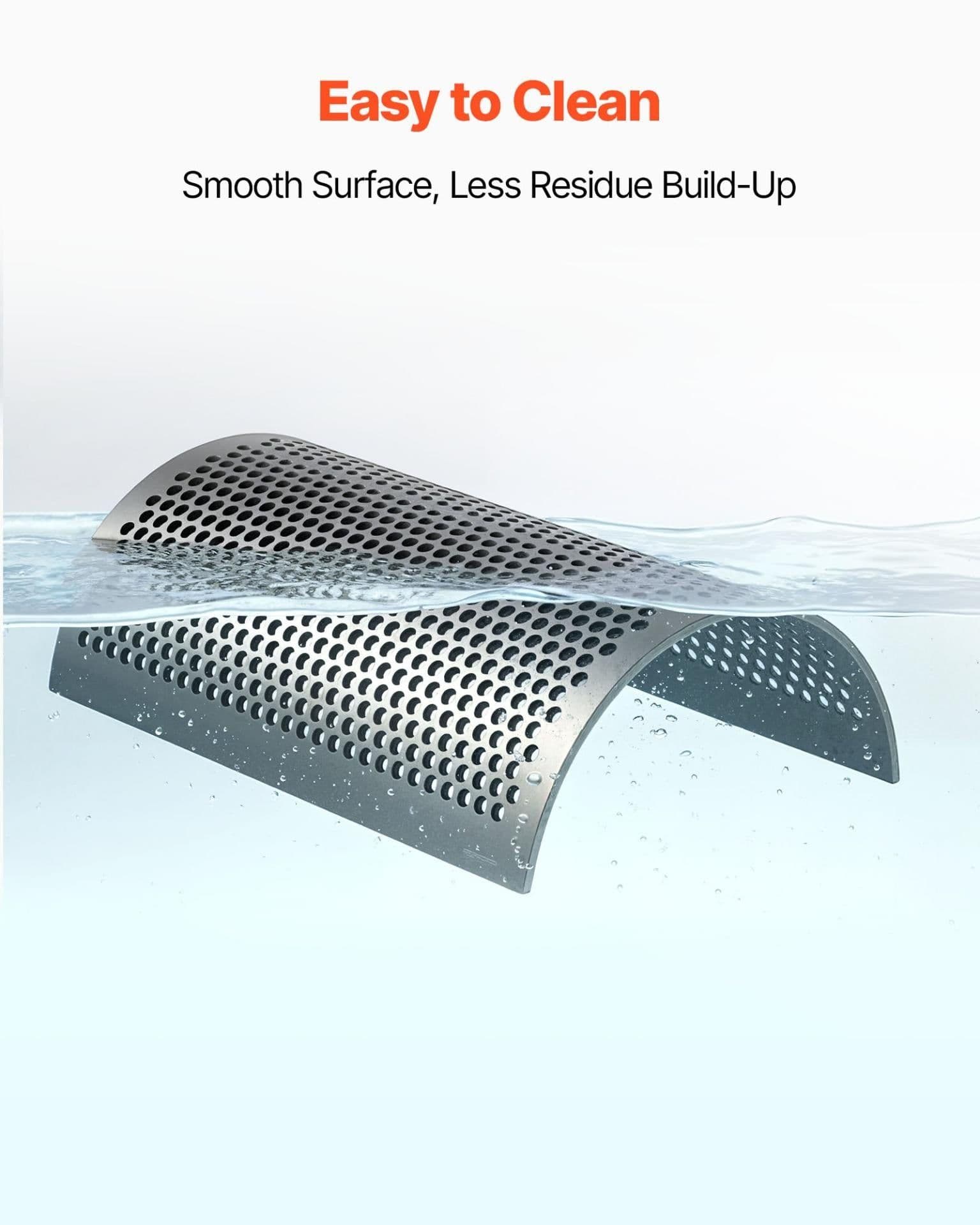 image-VEVOR Screen Mesh for Plastic Shredder, High-Quality Steel Durable Mesh, 0.315 in/8 mm High-Precision Aperture Screen, Compatible with Model 400 Plastic Grinder, Suitable for Small Particle Recycling
