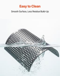 image-VEVOR Screen Mesh for Plastic Shredder, High-Quality Steel Durable Mesh, 0.39 in/10 mm High-Precision Aperture Screen, Compatible with Model 300 Plastic Grinder, Suitable for Medium Particle Recycling