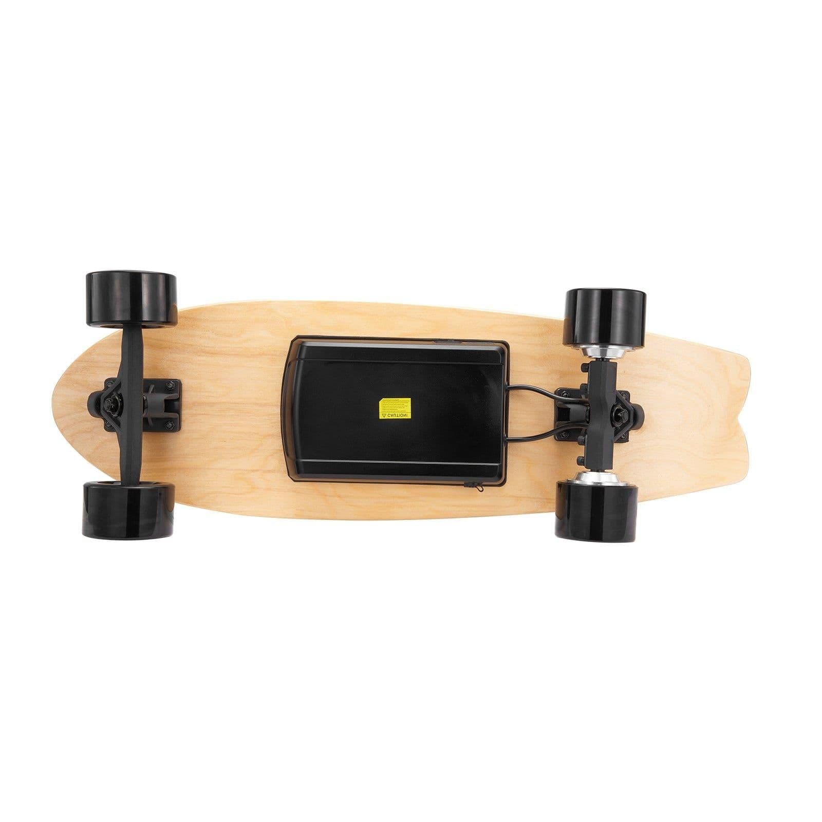 image-VEVOR Electric Skateboard with Remote, 13.7 Mph Top Speed & 7.5 Miles Max Range Skateboard Longboard, 3 Speeds Adjustment Skateboards, Easy Carry Handle Design, Suitable for Adults & Teens Beginners