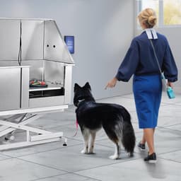image-VEVOR 50" Pet Dog Bathing Station Electric Height Adjustment, Professional Stainless Steel Dog Grooming Tub w/ Soap Box, Faucet,Rich Accessory,Bathtub for Multiple Pets, Washing Sink for Home(Right)