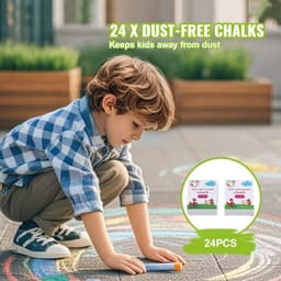 image-VEVOR Easel Accessory Set, 32 PCS Kid's Art Easel Painting Kit Including Chalks, Dry-Erase Markers & Paper Rolls, Supplies Set for Tabletop Art Easel, Painting Accessories for Toddlers Boys and Girls