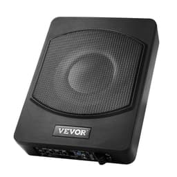 image-VEVOR 10" 240W Underseat Car Subwoofer, Slim Powered Car Subwoofers Under the Seat, Low Profile Audio Sub Built-in Amplifier, High/Low Level Input & Volume Controller for SUVs, Car, Truck, RV