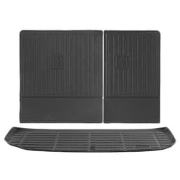 image-VEVOR Cargo Mats Compatible with Hyundai Palisade 2020-2024, Custom Fit TPE Cargo Liner Set for SUVs, Trunk and Rear Back Seat Protector Replacement, Black, Trunk Mat and Backrest Mats