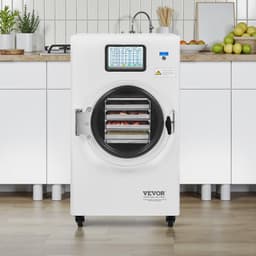 image-VEVOR Vacuum Freeze Dryer Machine, 8.8-13.2 LBS/Batch Food Freeze Drying Machine with 4-Layer Trays, Vacuum Pump, Adjustable Timer and Temperature Control, for Fruits Vegetables Meat, White